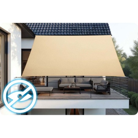 Ristkülikukujuline päikesepuri 3x4m beež | FreshDesign.ee