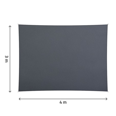 Ristkülikukujuline päikesepuri 3x4m hall | FreshDesign.ee