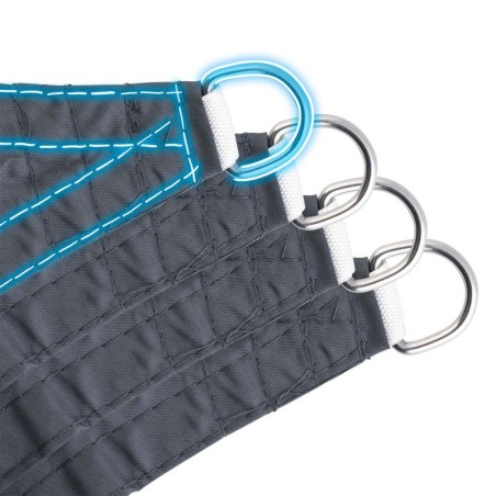 Ristkülikukujuline päikesepuri 3x4m hall | FreshDesign.ee