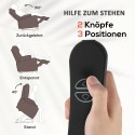 Tumepruun massaaži ja nimmepiirkonna soojendusega tõusutool