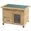 Ilmastikukindel kassimaja kuni 6 kg kaaluvale kassile, 57 × 45 × 43 cm, naturaalne