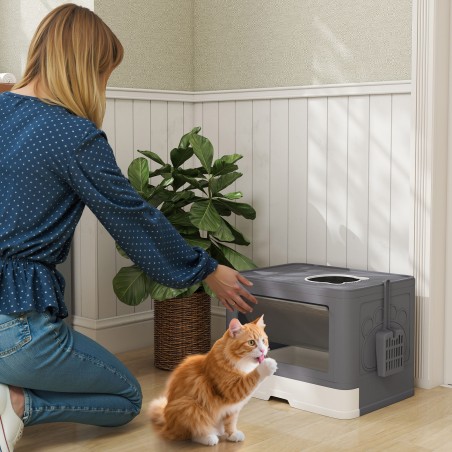 Kassiliivakast katte ja kahe väljapääsuga, hall-valge