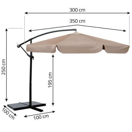 Kokkupandav aiavari 8 segmendiga 350 cm kattega | FreshDesign.ee