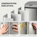 48-liitrine automaatne sensoriga prügikast roostevabast terasest