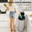 55 l puutevaba anduriga roostevabast terasest prügikast