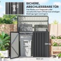Lukustatav tumehall prügikastikast 2 prügikastile, avatava kaanega