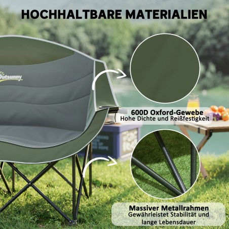 Kokkupandav 2-kohaline matkatool topsihoidja ja kandekotiga, roheline