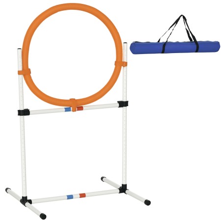 Koerte agility-hüpperõngas 2 ühes koos kandekotiga, 74,5 × 66 × 91 cm