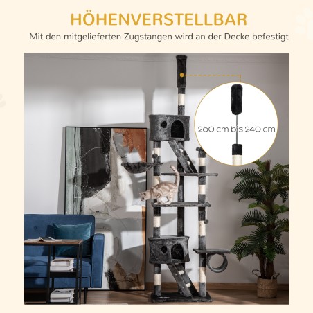 Laeni ulatuv kassipuu 240–260 cm, tumehall