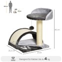 46 cm kassipuu koopa, mängupalli ja sisalköiega, kuni 4 kg, tumehall