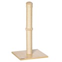 Sisalist kasside kraapimispost palliga, beež ja tammepuidutooni, 60 cm