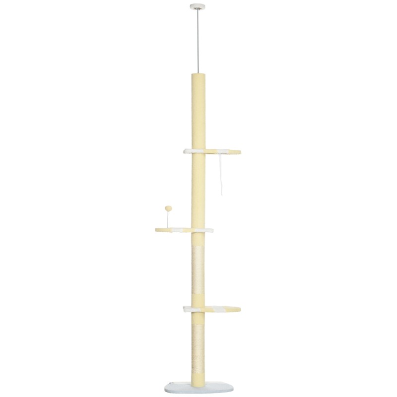 Reguleeritava kõrgusega kasside kraapimispuu, 220–260 × 47 × 34 cm