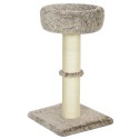 Kassipuu 87 cm paksu kraapimisposti ja plüüsist pesaga, pruun