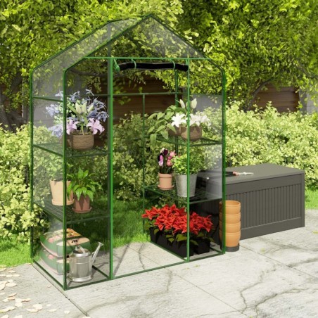 Kasvuhoone kahe riiuliga 140 x 71 x 195 cm | FreshDesign.ee