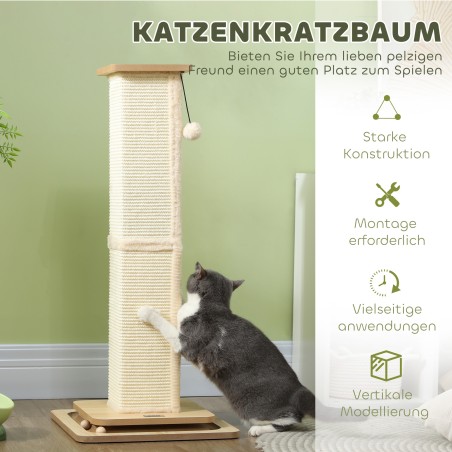 3-ühes kassipuu mängusiini ja palliga, kuni 10 kg, tamm/kreem