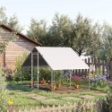 Kanaaedik koos varikatuse ja väliaedikuga 4–6 kanale, 3 × 2 × 2 m