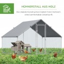 Kanaaedik koos varikatuse ja väliaedikuga 4–6 kanale, 3 × 2 × 2 m