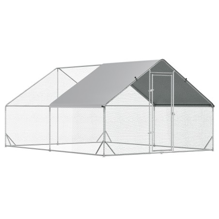 Kanaaedik koos varikatuse ja väliaedikuga 4–6 kanale, 3 × 2 × 2 m