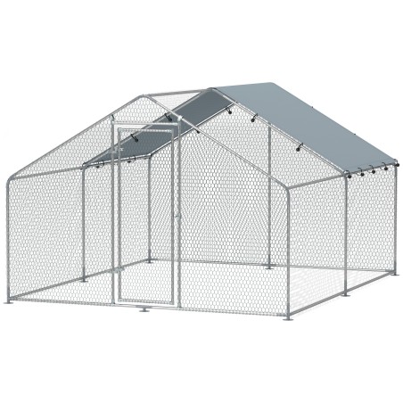 Suur metallist kanade aedik vee- ja UV-kindla kattega, 3 × 3,4 × 1,9 m