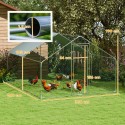 Suur metallist kanade aedik vee- ja UV-kindla kattega, 3 × 3,4 × 1,9 m