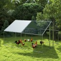 Suur metallist kanade aedik vee- ja UV-kindla kattega, 3 × 3,4 × 1,9 m