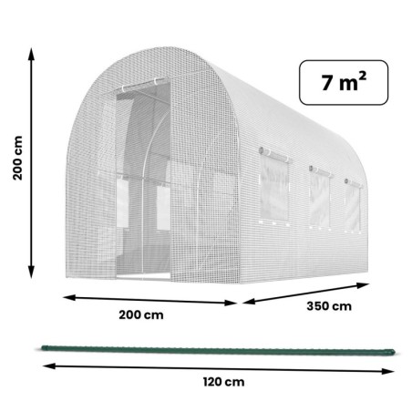 Aiatunnel 2 x 3,5 m (7m2) valge | FreshDesign.ee
