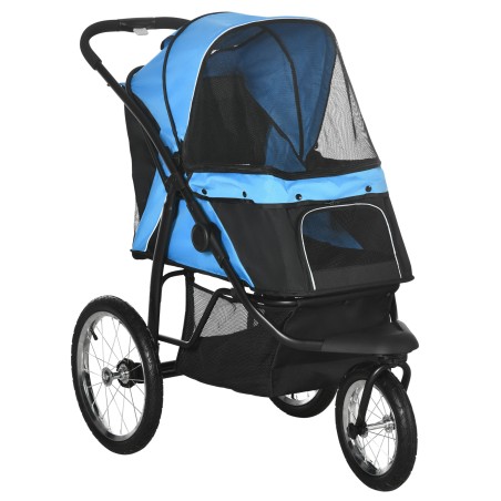 Kokkupandav koerakäru kuni 20 kg, jooksufunktsiooni ja hoiukorviga
