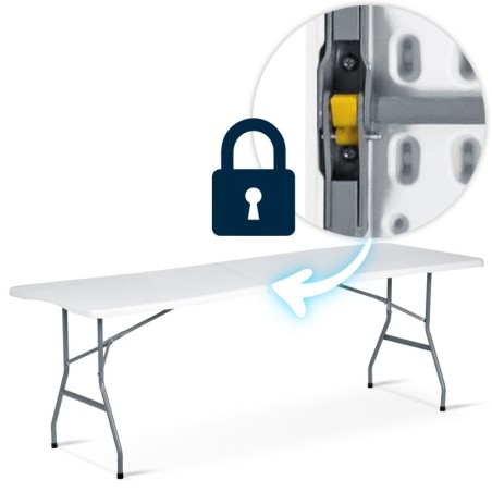 Kokkupandav toitlustus aia laud 244 cm valge | FreshDesign.ee