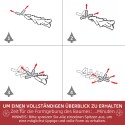 Leekimist vähendav kunstjõulupuu lumeefektiga, roheline/valge