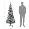 Kunstjõulupuu „Pliiatsmänd“ 180 cm lumise viimistluse ja 492 oksaga