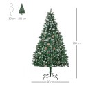 Kunstmänd jõulupuuna 180 cm, 59 käbi ja lumeefektiga