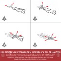 Leekimist vähendav kunstjõulupuu lumeefektiga, roheline/valge