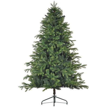 Kunstlik jõulupuu leegiaeglustava viimistluse ja metallalusega, 183 cm, roheline