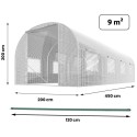 Aiatunnel 2 x 4,5 m (9 m2) valge | FreshDesign.ee