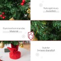 60 cm kõrgune mitmevärviline mini jõulupuu LED-tulede ja kuulidega
