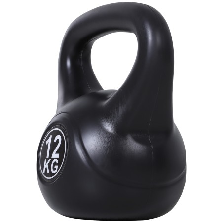 12 kg liivaga täidetud sangpomm algajatele, must