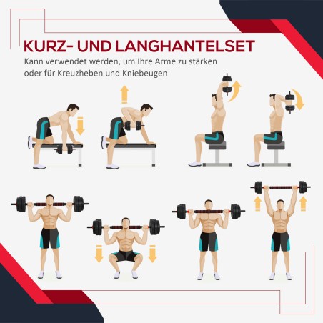 2 ühes reguleeritav hantlikomplekt 25 kg, hantel ja kang