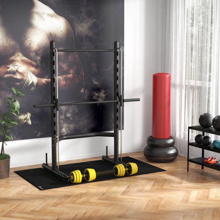 Reguleeritav 3 ühes hantli- ja kangikomplekt, 25 kg, kollane-must