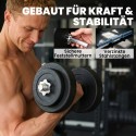 Hantlikomplekt 8 × 5 kg ketastega, plastikkattega, must