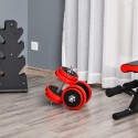 Reguleeritav 2-ühes hantli- ja kangikomplekt 20/30 kg, punane-must
