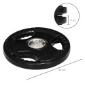2 metallist hantliketta komplekt, 10 kg ketas, kummist kate