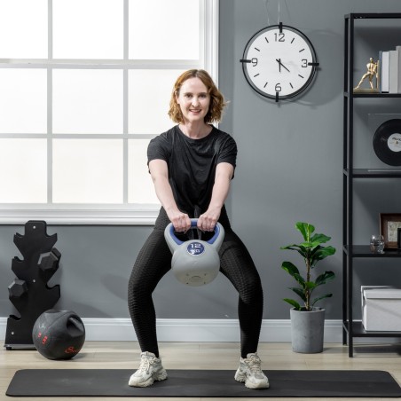 12 kg kettlebell lameda põhja ja suure käepidemega, sinine