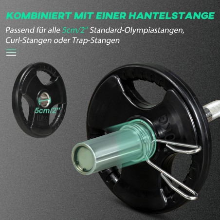 2 metallist hantliketta komplekt, 10 kg ketas, kummist kate