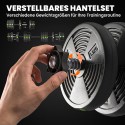 2-ühes kangi- ja hantlikomplekt, 30 kg, must ja roheline