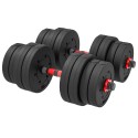 Reguleeritav 2-ühes hantli- ja kangikomplekt, 30 kg, must