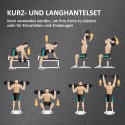 Reguleeritav 2-ühes hantli- ja kangikomplekt, 30 kg, must