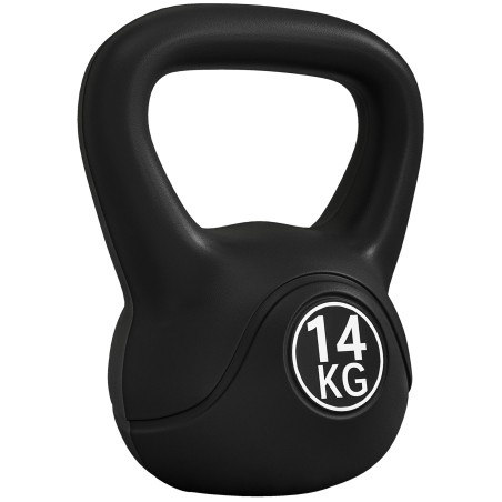 14 kg liivaga täidetud sangpomm algajatele, must
