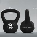 14 kg liivaga täidetud sangpomm algajatele, must