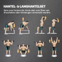 Reguleeritav 2-ühes hantli- ja kangikomplekt, 15 kg, must