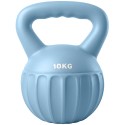 6 kg liivaga täidetud kettlebell algajatele, 21 × 21 × 27 cm, sinine